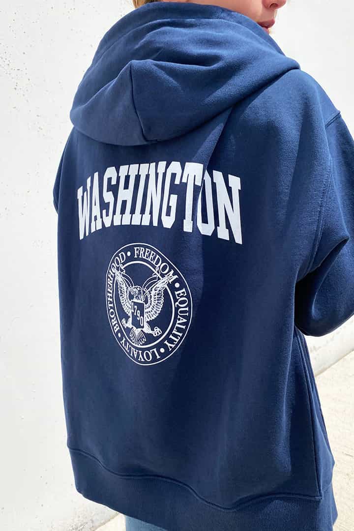 Washington zip-up hoodie