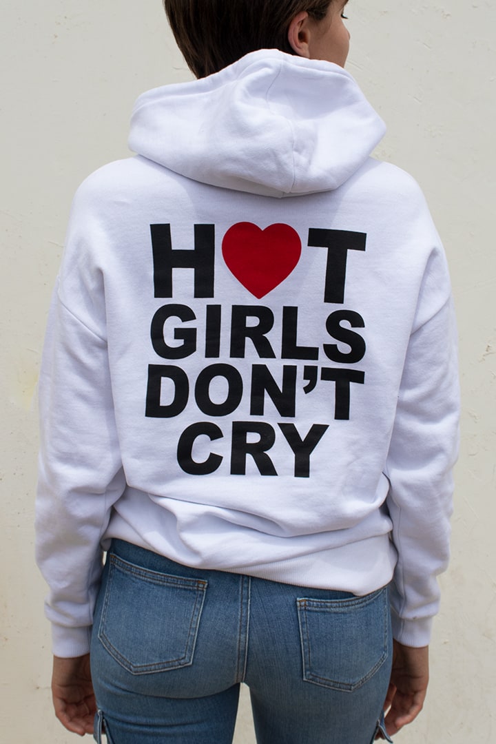 Felpa Hot girls don't cry