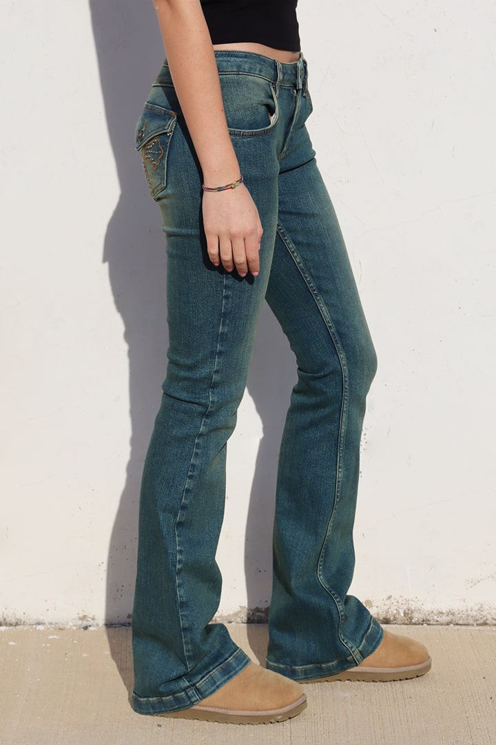 Jeans cross borchie