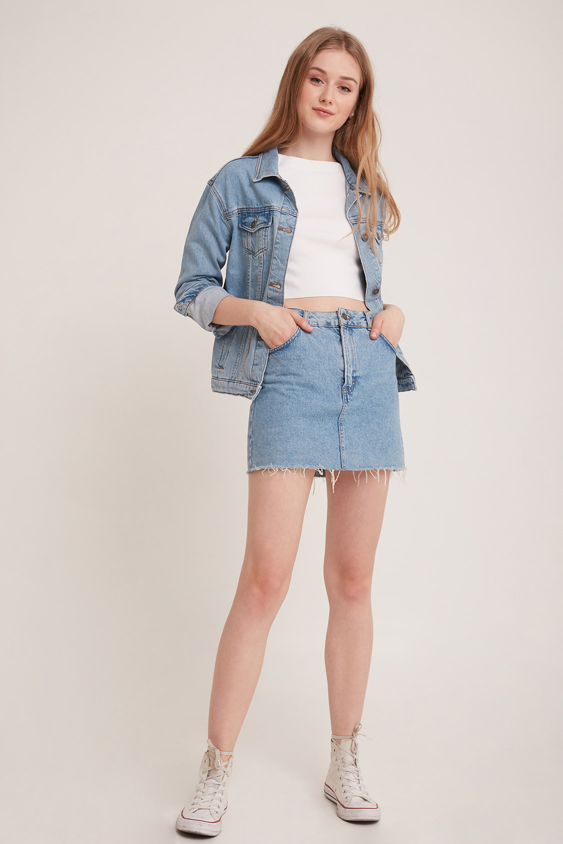 Giacca jeans oversize