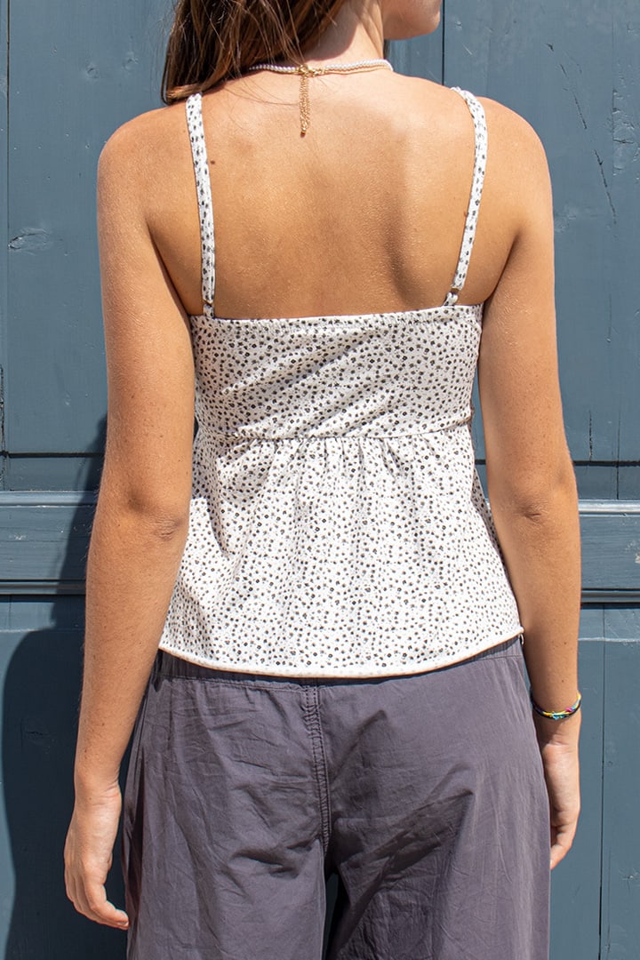 Button up tank top